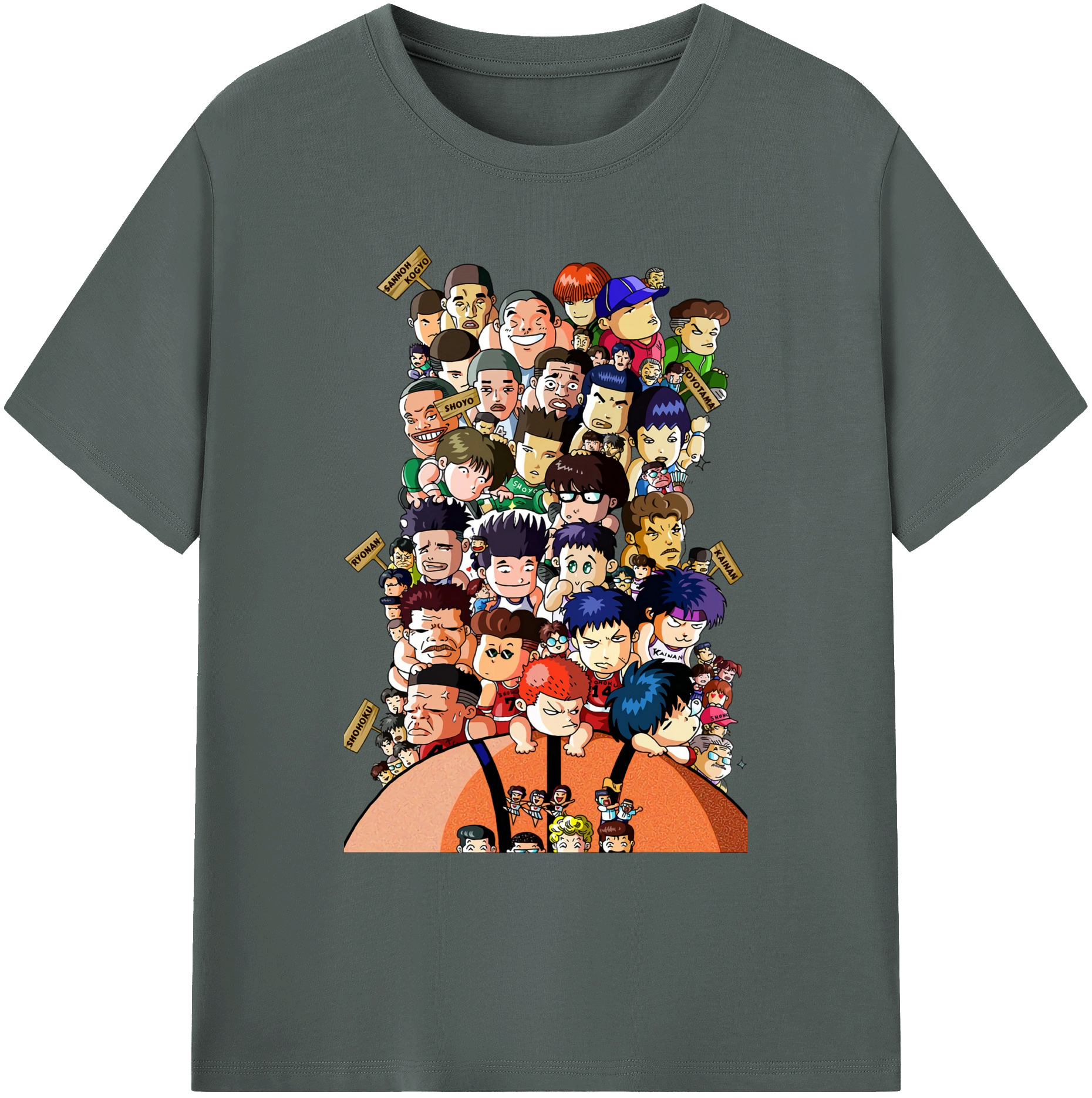 （画像用） SLAM DUNK／スラムダンク 綿100％ メンズ半袖Tシャツ｜肌触りやわらか＆通気性
